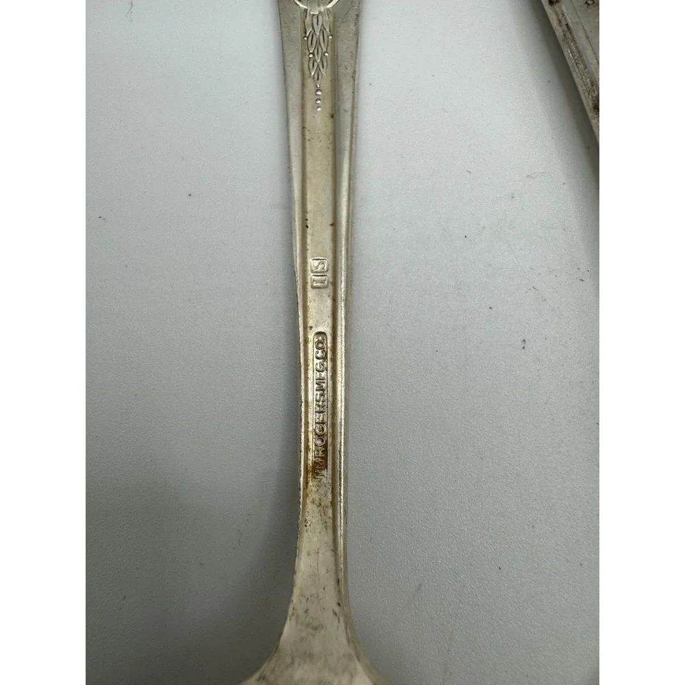 Vintage Souvenir Spoon Lot 4pc Thomas Edison 1939 NY Worlds Fair Wm Rogers Reed